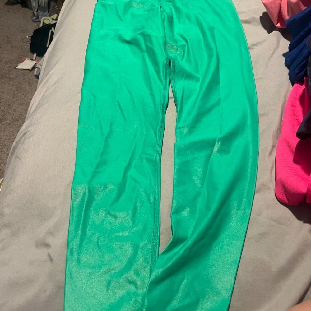 Carbon38 Green Leggings Small - image 3